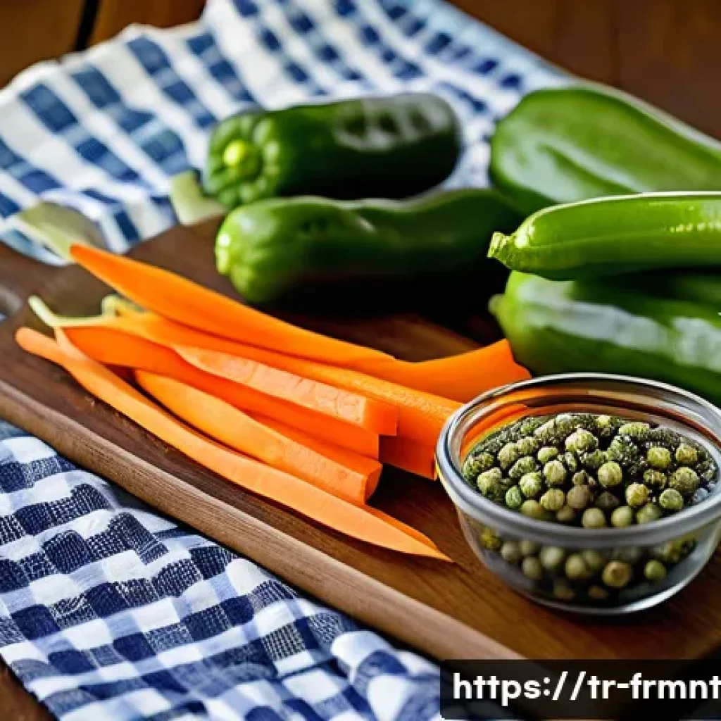 물김치 만들어보기 맛있는 레시피 - A rustic Turkish kitchen scene showing fresh, organic vegetables for water pickle preparation: crisp...